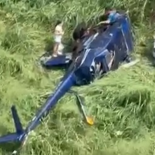 Polícia prende piloto sem habilitação após queda de helicóptero na Paraíba
