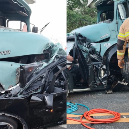 Acidente entre carro e caminhão deixa três pessoas mortas, em Juazeirinho