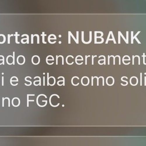 Nubank envia e-mail por engano sobre suposta liquidação do banco; instituição segue operando