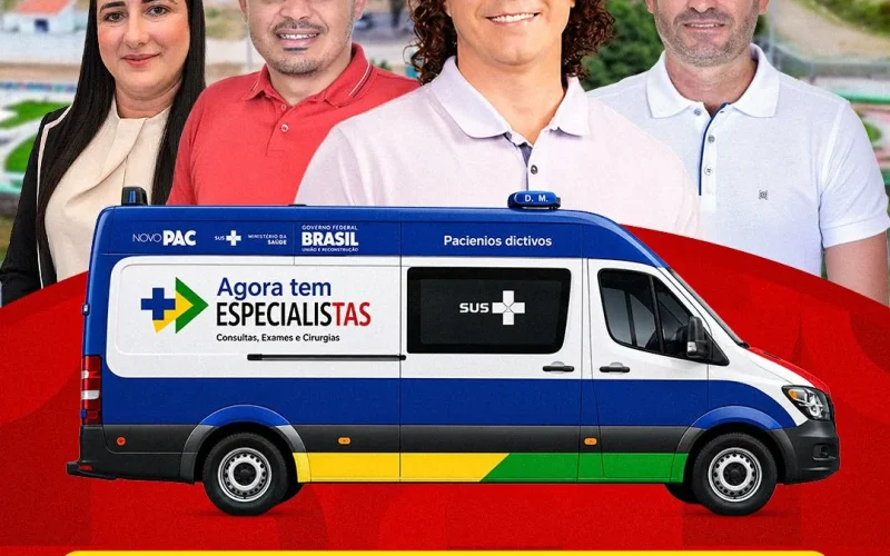 Caraúbas é contemplada com van do programa “Agora Tem Especialistas” por meio de articulação do senador Veneziano