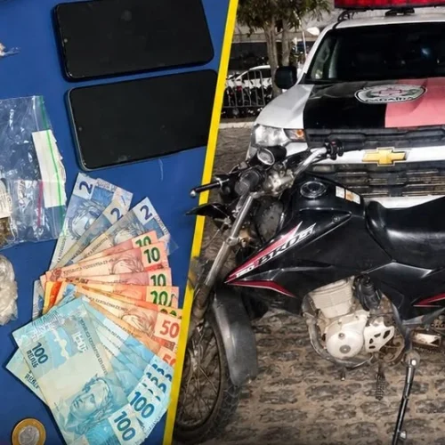 Abordagem policial termina com apreensão de drogas e dinheiro em Boqueirão