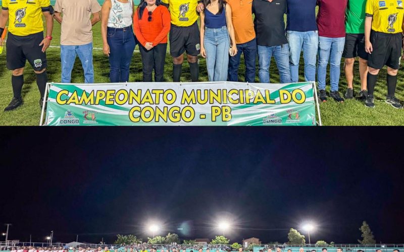 Prefeitura do Congo abre oficialmente a edição 2026 do Campeonato Municipal de Futebol e competição promete agitar o esporte do município