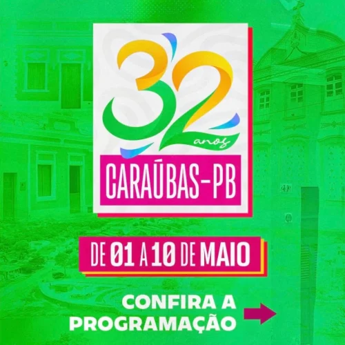 Caraúbas celebra 32 anos de emancipação política com programação especial para a população