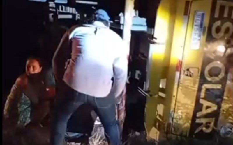 Ônibus escolar tomba após motorista tentar desviar de animal e deixa jovem em estado grave na BR-230; Vídeo
