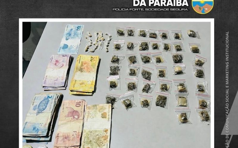 Polícia Militar apreende adolescente por ato infracional análogo ao tráfico de drogas em Sumé