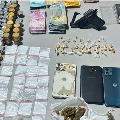 Polícia Militar apreende drogas e arma de fogo na cidade de Monteiro