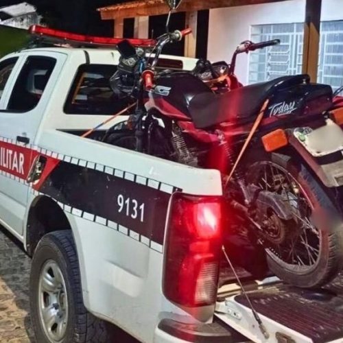 Polícia Militar apreende três motocicletas adulteradas no Congo