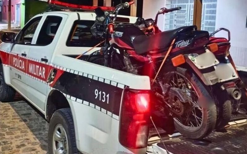 Polícia Militar apreende três motocicletas adulteradas no Congo