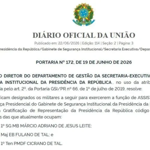 Governo nomeia “Fulano” e “Cicrano de tal” como assistentes do GSI de Lula
