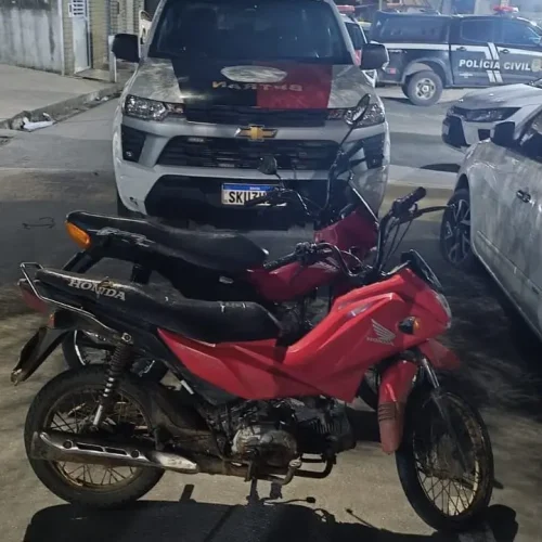 Duas motos roubadas são recuperadas pela PM durante evento em Barra de São Miguel