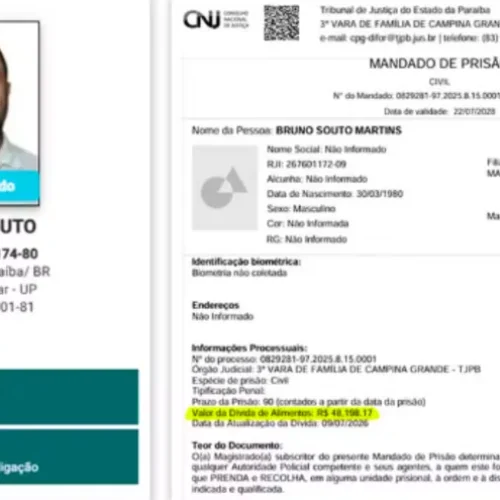 Candidato a suplente de senador pela PB com mandado de prisão em aberto renuncia à candidatura