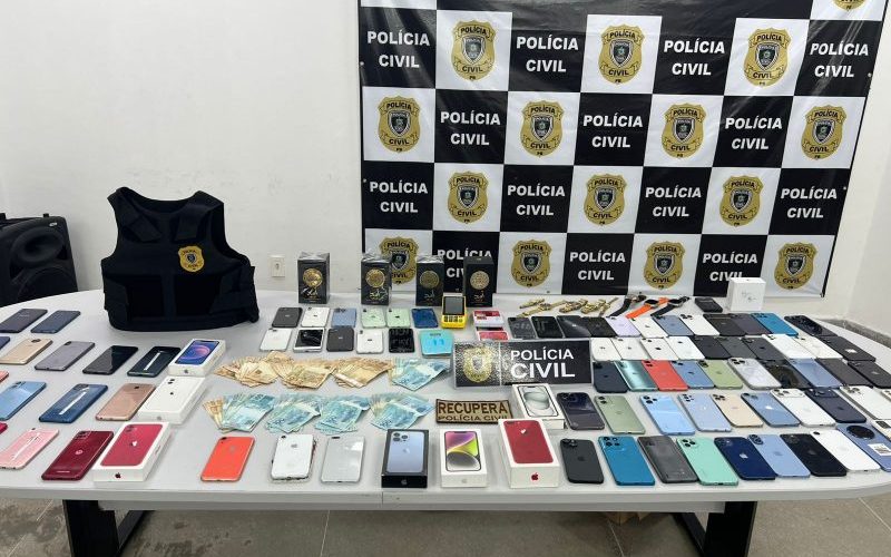 Polícia apreende celulares roubados avaliados quase 500 mil em Campina