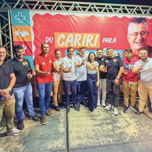 Oposição de São Domingos do Cariri reforça apoio a Dr. Romualdo e Gervásio Maia durante inauguração de comitê