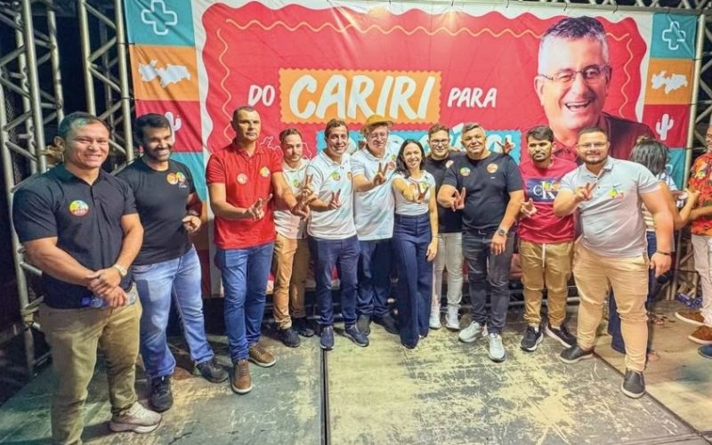 Oposição de São Domingos do Cariri reforça apoio a Dr. Romualdo e Gervásio Maia durante inauguração de comitê