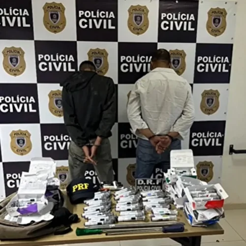 Homens são presos por furtar canetas emagrecedoras na PB para vender em PE