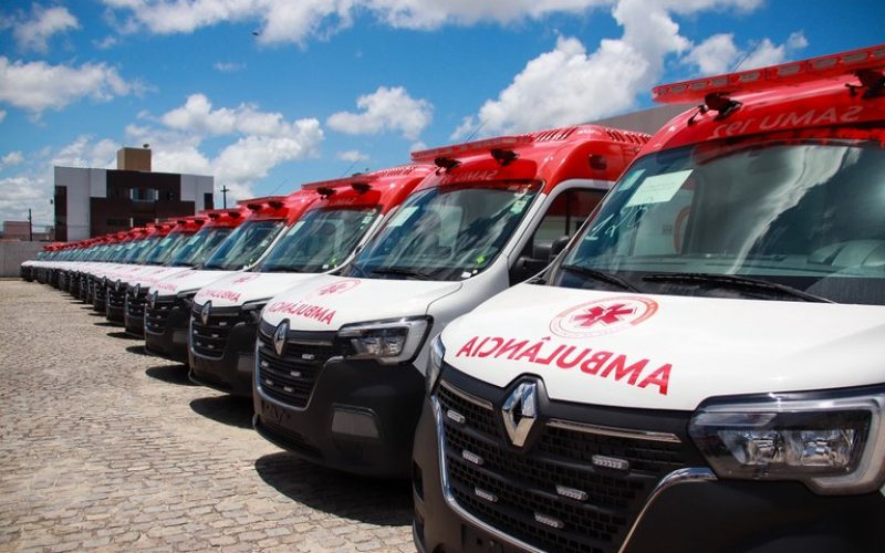 Paraíba recebe 38 novas ambulâncias do Samu para reforçar atendimento de urgência em 31 municípios
